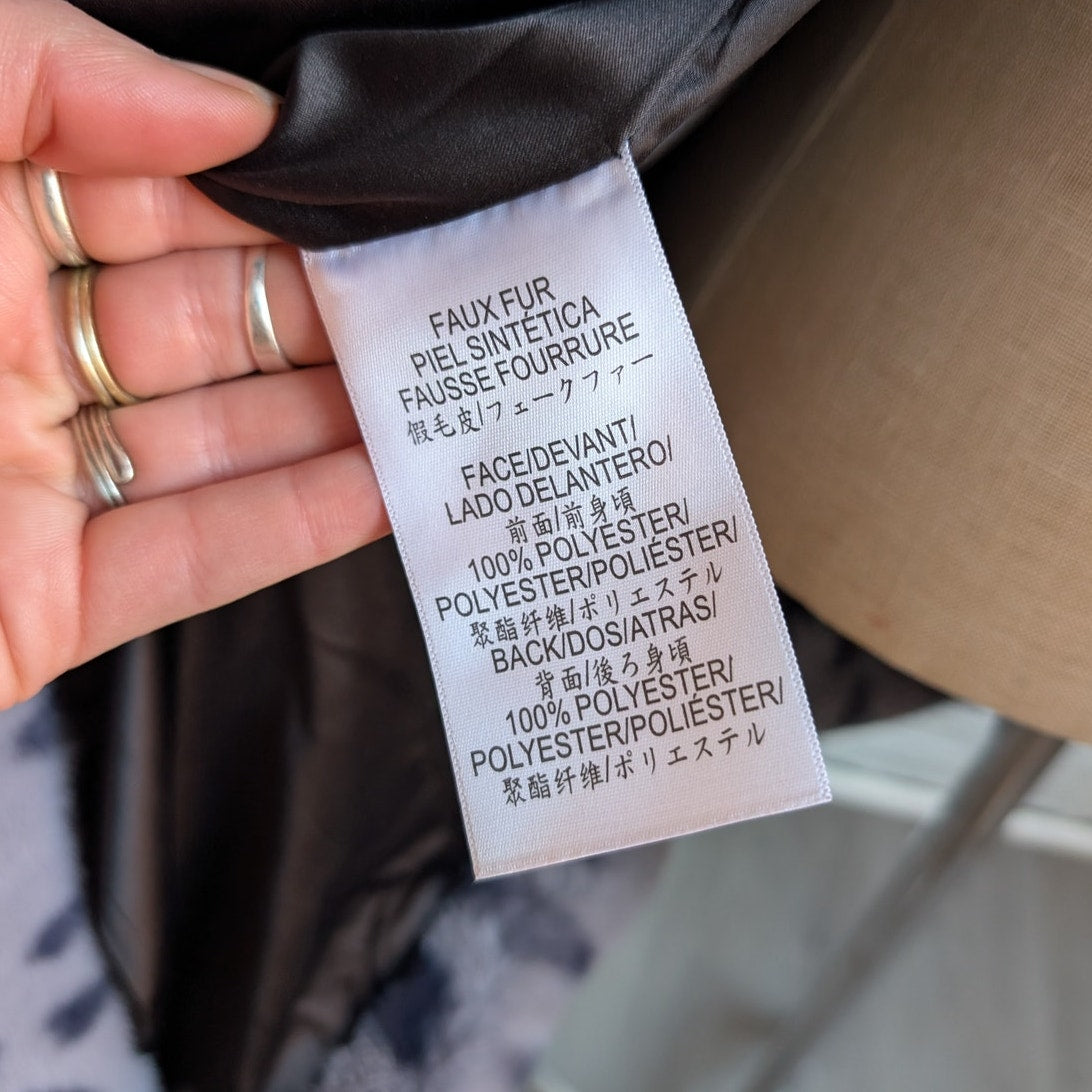 Y2K Cheetah Faux Fur Mobwife Coat Leopard Animal Print Plush Fuzzy Furry Jacket