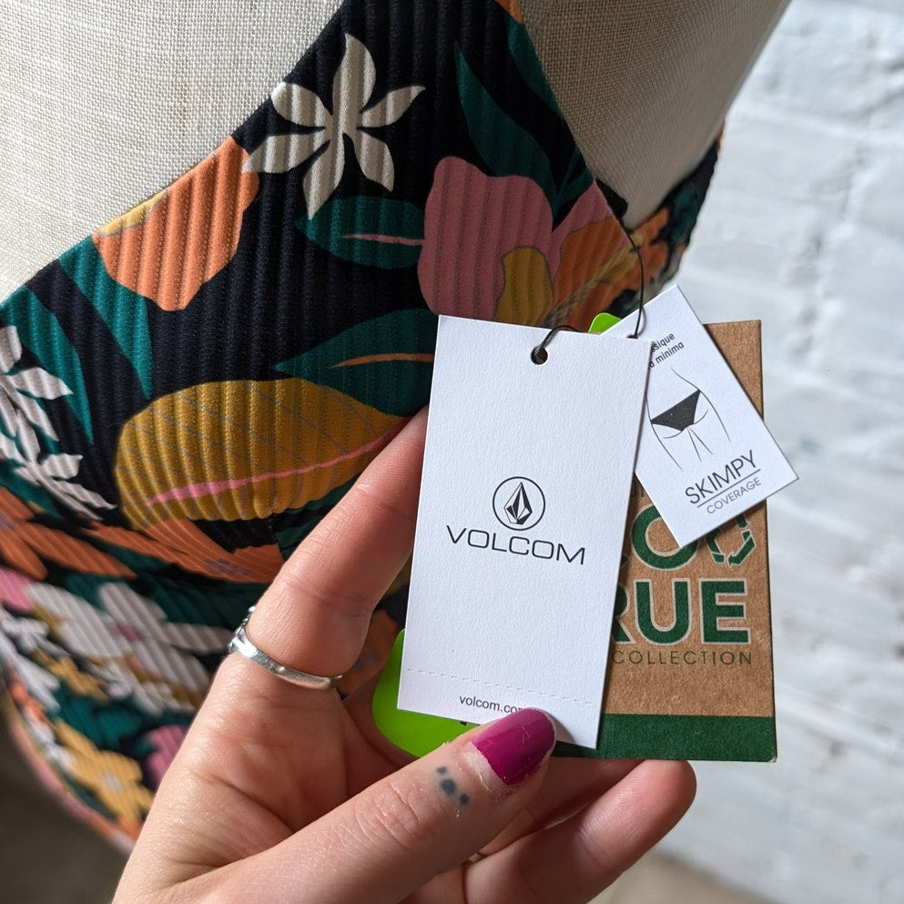Volcom Had Me At Aloha Retro One Piece Swimsuit NWT Floral Y2K Festival Surf XS