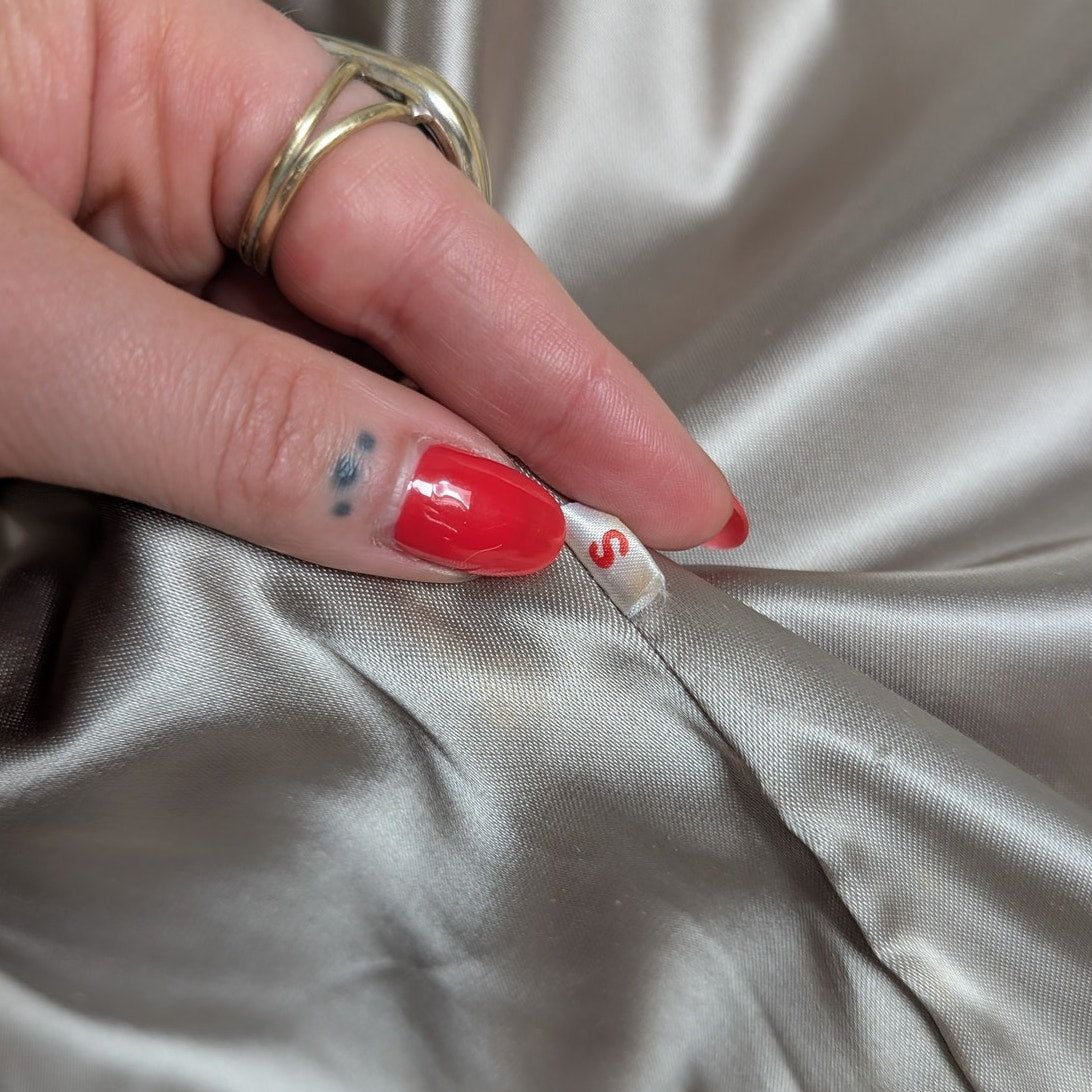 Vintage White Fluffy Fox Fur Coat Furry Glam Mobwife Ski Luxury Jacket Small