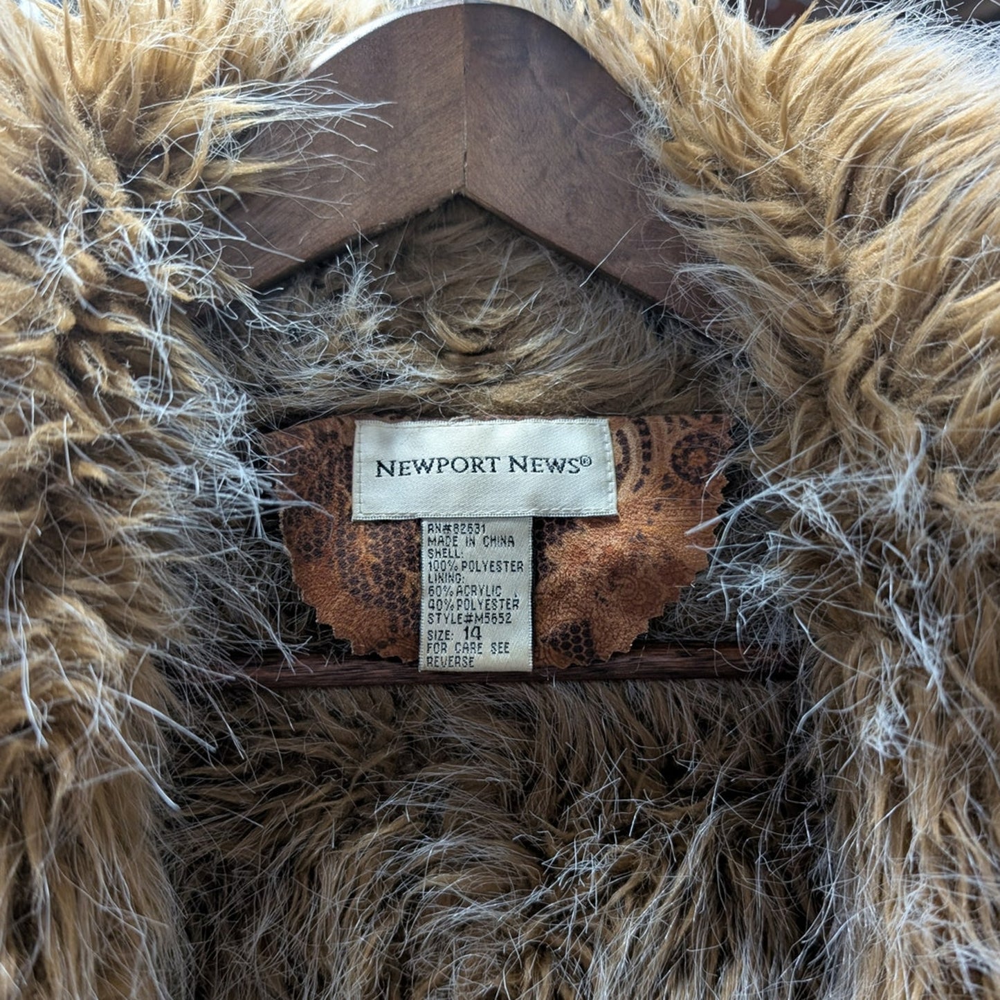 90s Vintage Penny Lane Groovy Faux Fur Jacket Shaggy Afghan Tapestry Trench Coat