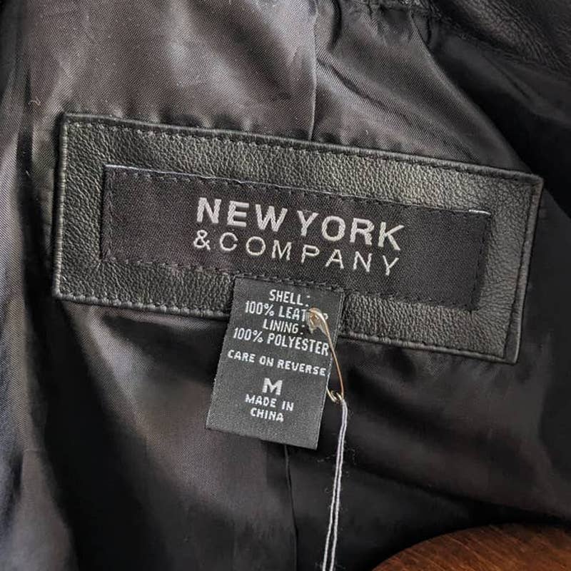 Y2K Vintage Minimalist Leather Trench Coat Jacket Chic Biker Moto Goth Duster