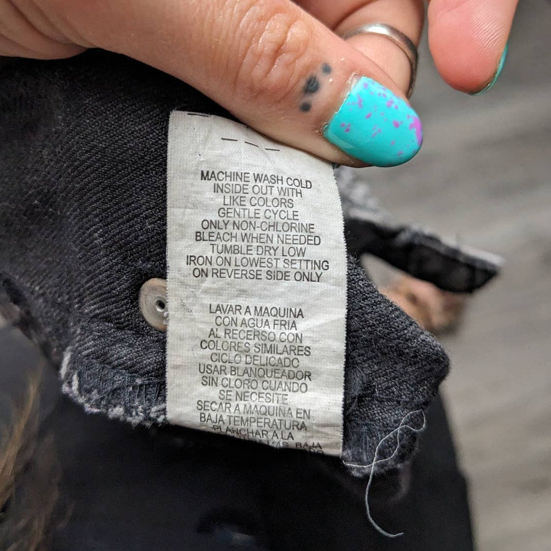 Y2K Grunge Dark Cowgirl Denim Minimalist Abstract Western Midrise Skinny Jeans