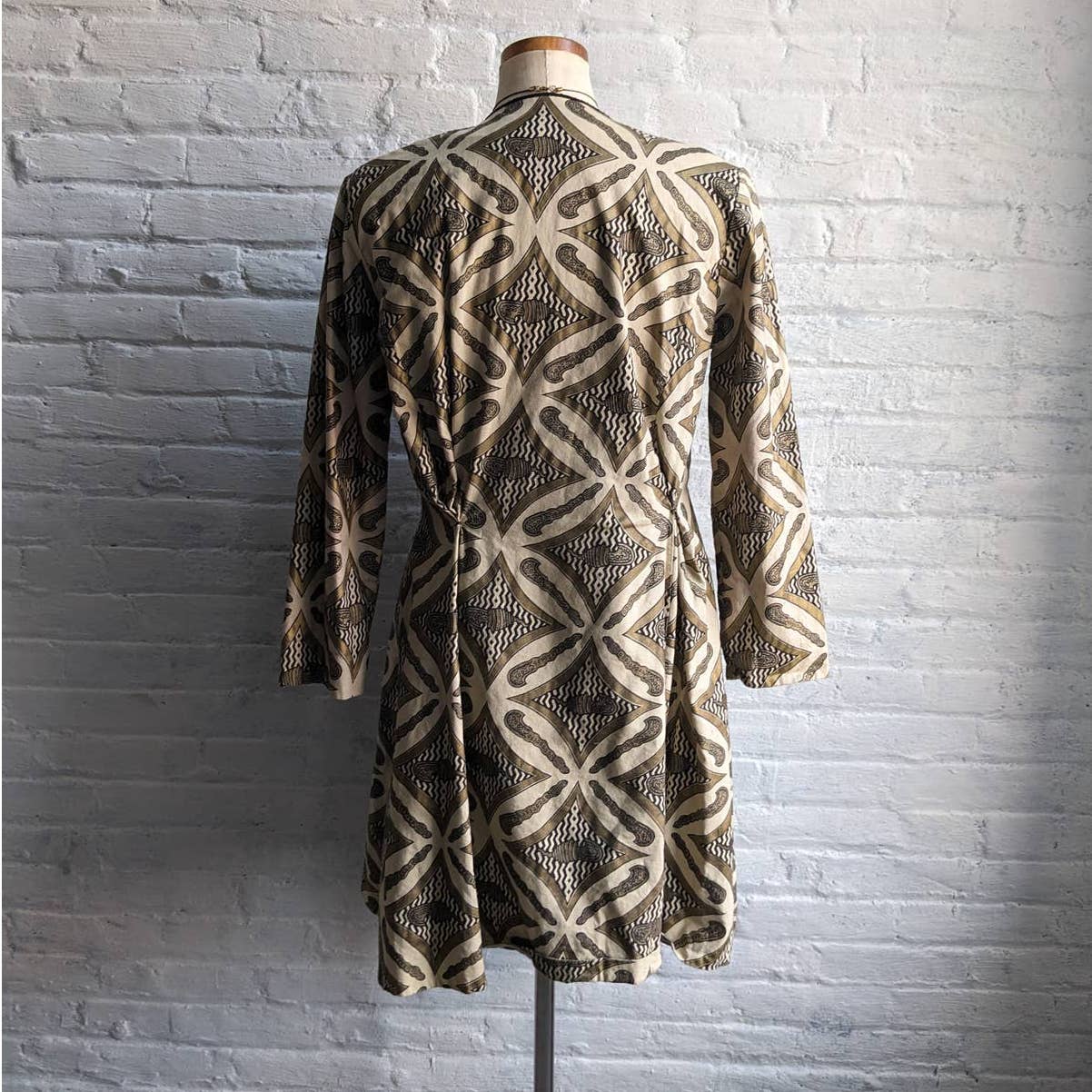 Vintage Japanese Kimono Duster Psychedelic Flared 70s style Shacket House Coat