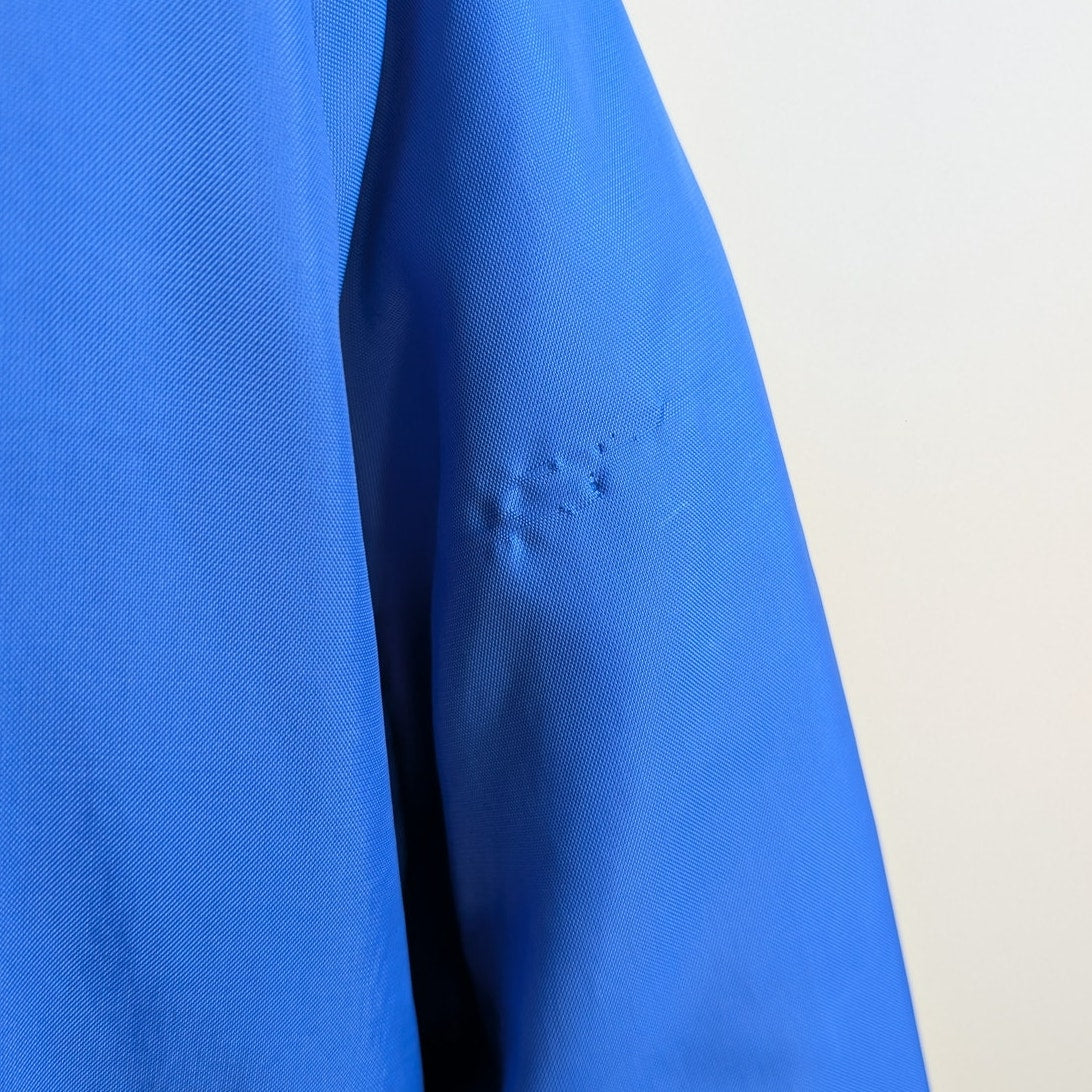 Vintage Blue Varsity Bomber Jacket Preppy Liberty Drill Team Sporty Coat Medium