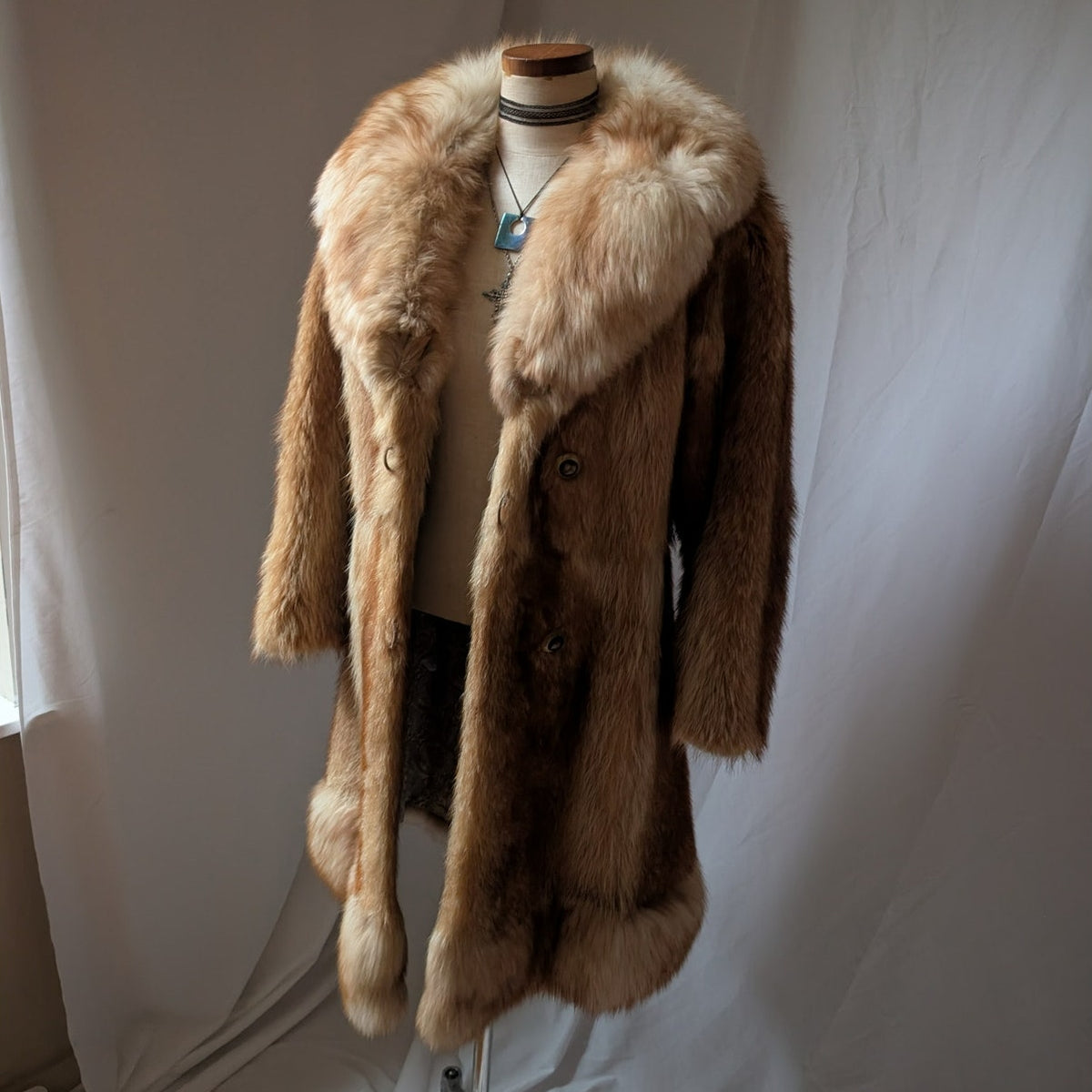 70s Vintage Fur Coat Red Mink Fox Fur Coat S Fluffy Penny Lane Luxury Jacket