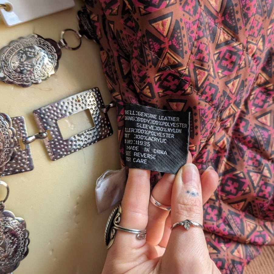 Vintage Brown Genuine Leather Bomber Jacket Aviator Earthtone Pilot Neutral Coat