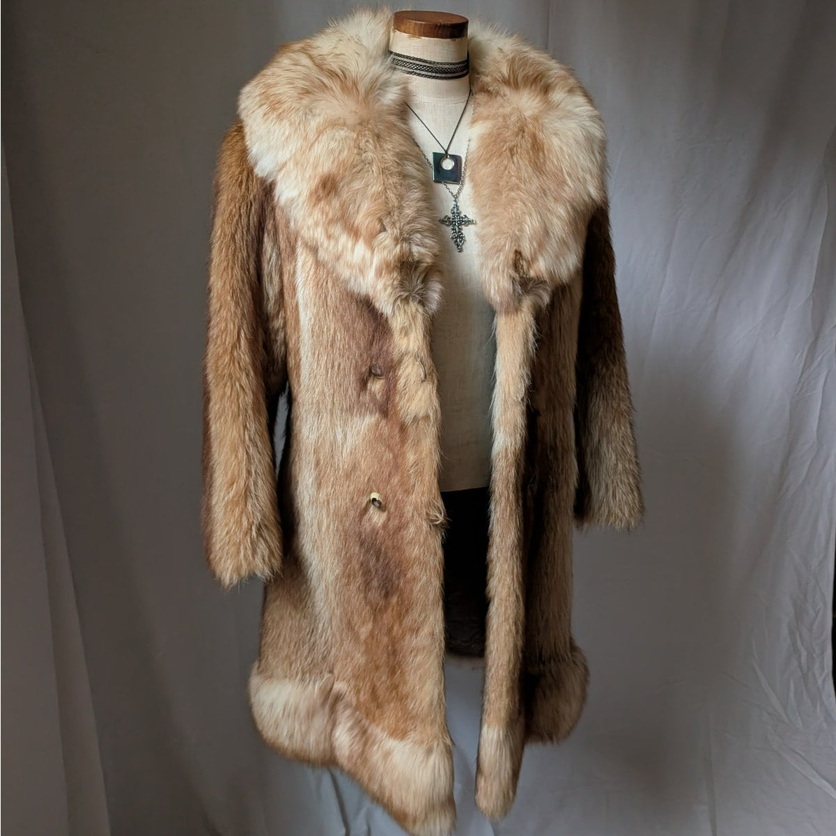 70s Vintage Fur Coat Red Mink Fox Fur Coat S Fluffy Penny Lane Luxury Jacket