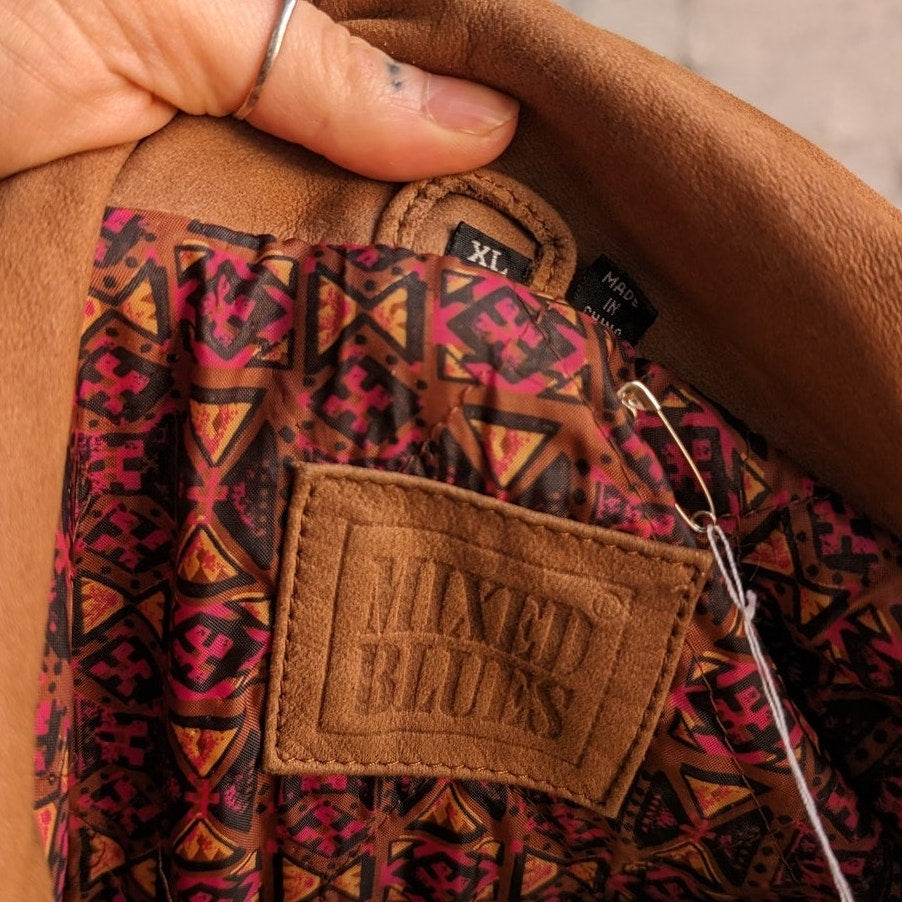 Vintage Brown Genuine Leather Bomber Jacket Aviator Earthtone Pilot Neutral Coat