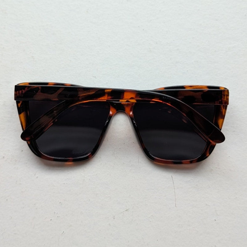 Retro Tortoishell Cat Eye Sunglasses 70s Festival Orange Sunnies Leopard Shades