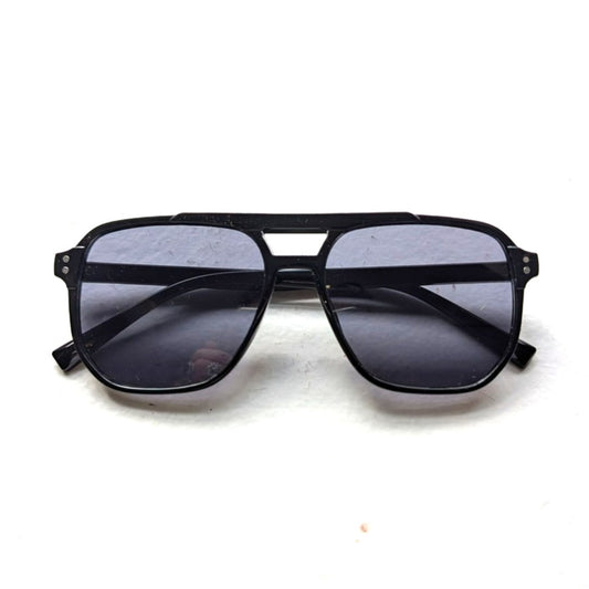 Retro Black Aviator Minimalist Festival Sunglasses Chic Tinted Sunnies Shades