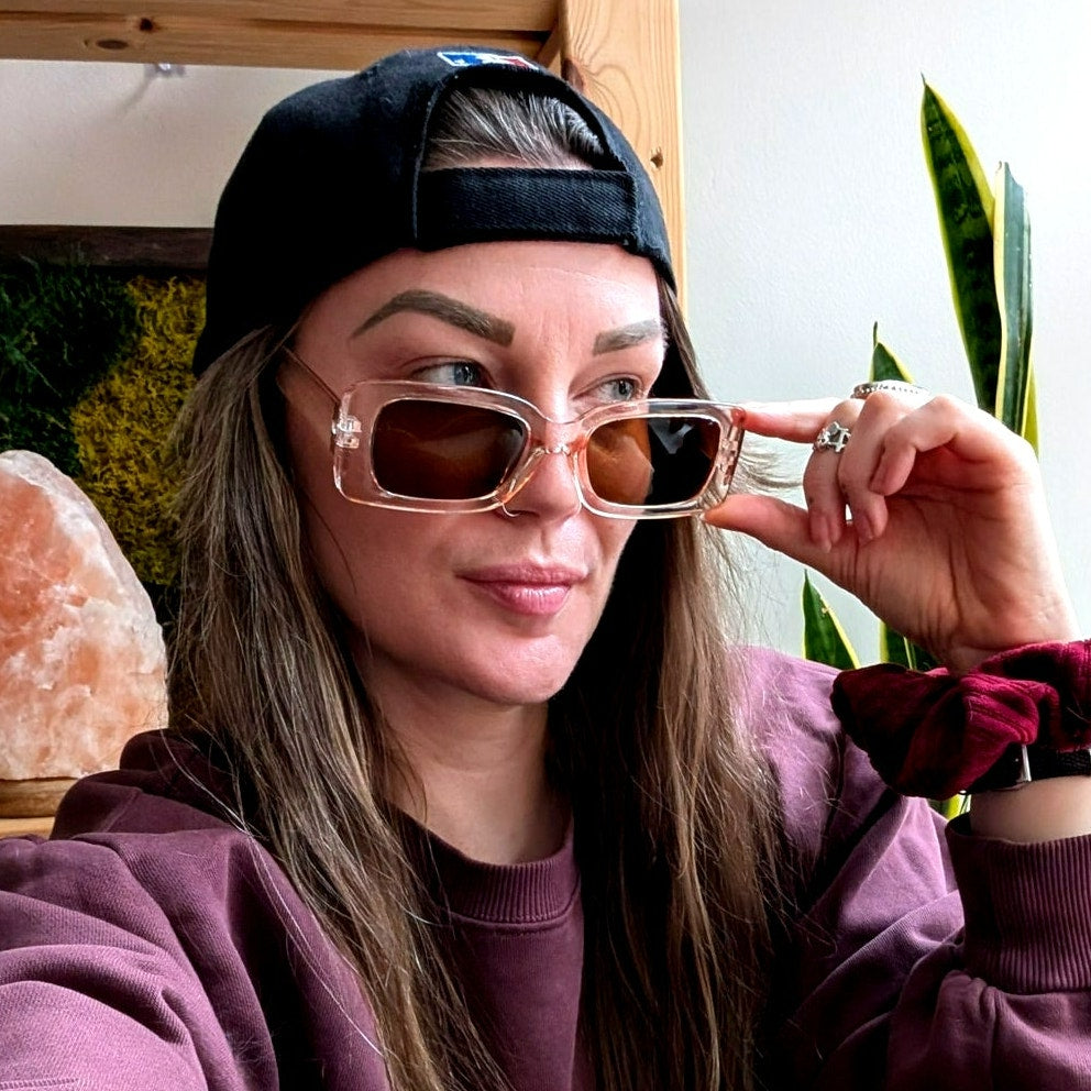 Y2K Funky Festival Retro 70s style Nirvana Sunglasses Black Chic Sunnies Shades