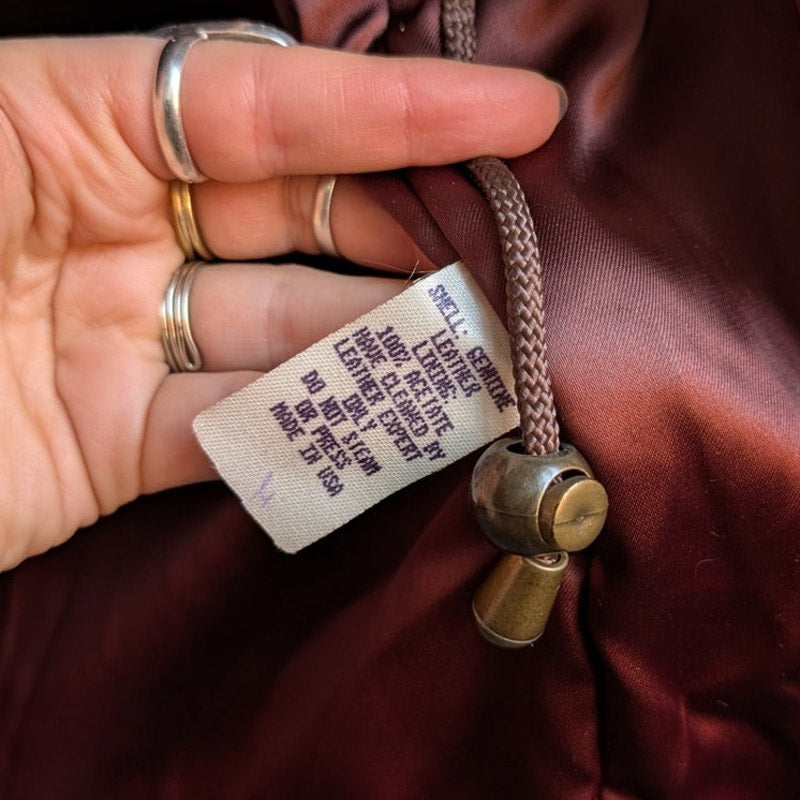 Vintage Brown Genuine Suede Fur Trim Coat Leather Minimalist Mini Trench Jacket