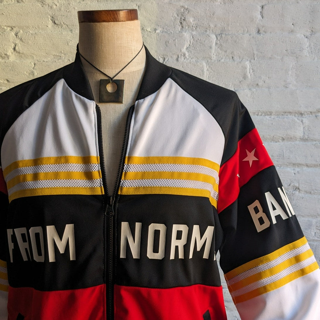 Adidas Track Jacket Rita Ora Stripes Preppy Streetwear Varsity Graphic Y2K Large