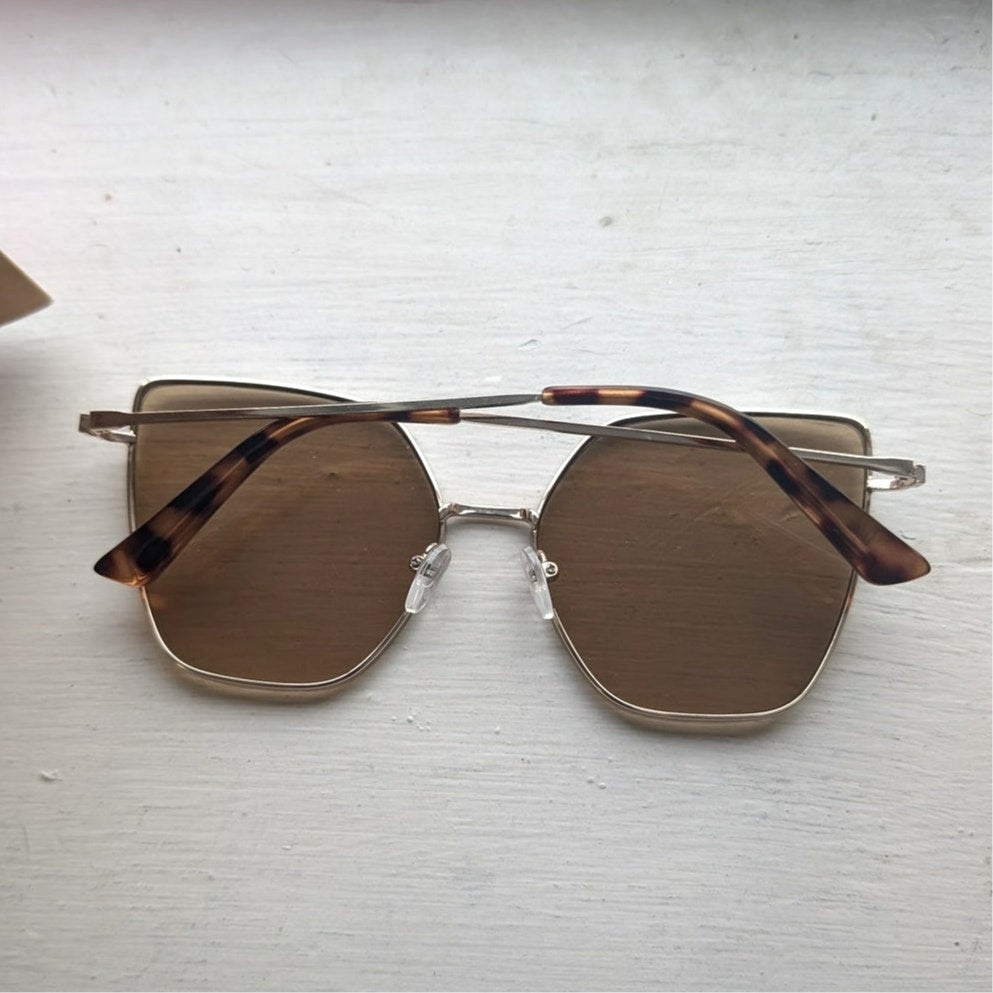Retro Tortishell Cat Eye Sunglasses 70s Festival Boho Sunnies Y2K Leopard Shades