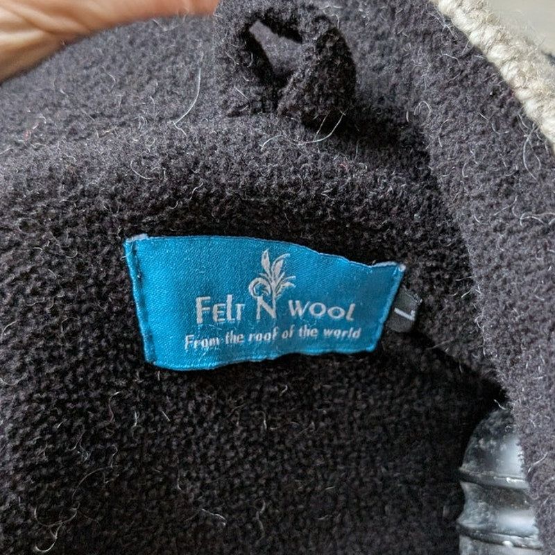 Vintage Hand Knit Wool Fleece Jacket Fuzzy Chunky Grandpa Sweater Nordic Coat