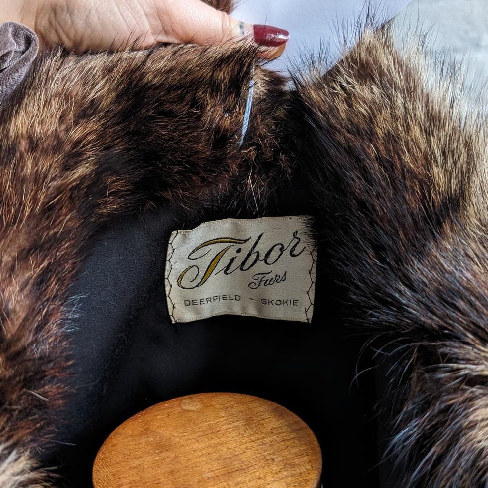 70s Vintage Mob Wife Raccoon Fur Coat Coat Groovy Furry Shag Oversize Jacket