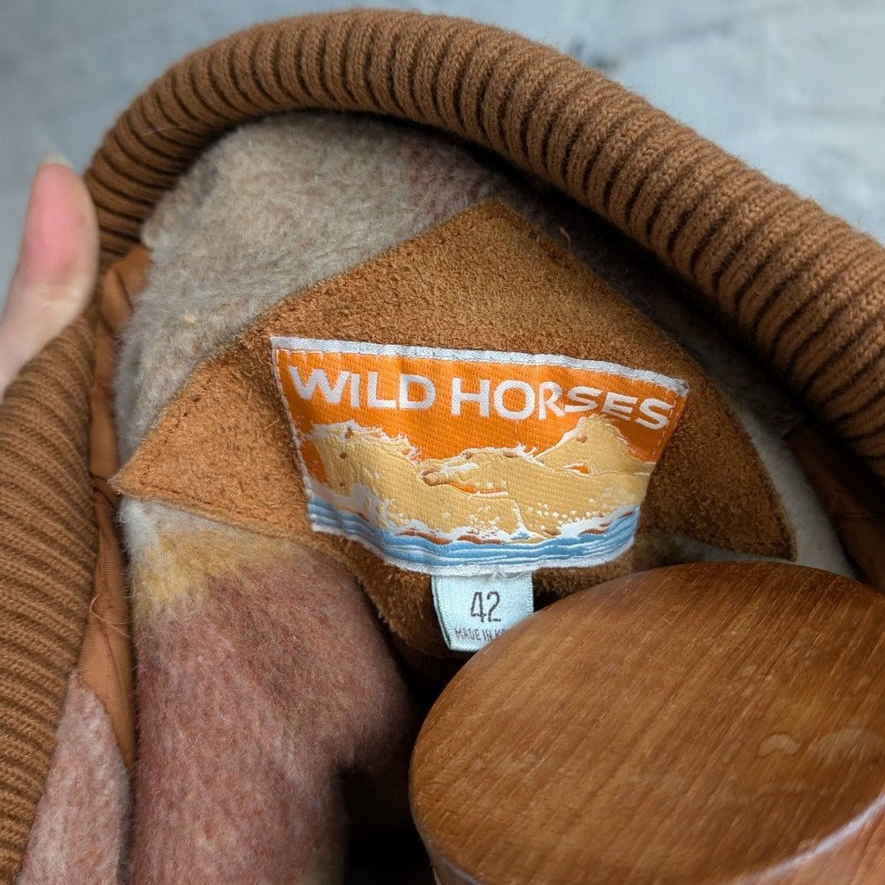 Vintage Orange Genuine Suede Leather Bomber Jacket Rusty Red Western Chore Coat