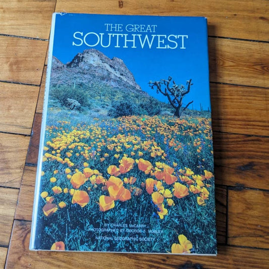Vintage 80s The Great Southwest Book Western Retro Cowboy Coffee Table Book