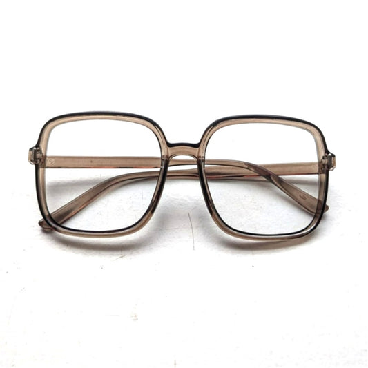 Retro Brown Square Sunglasses 70s Festival Sunnies Grunge Minimalist Y2K Shades
