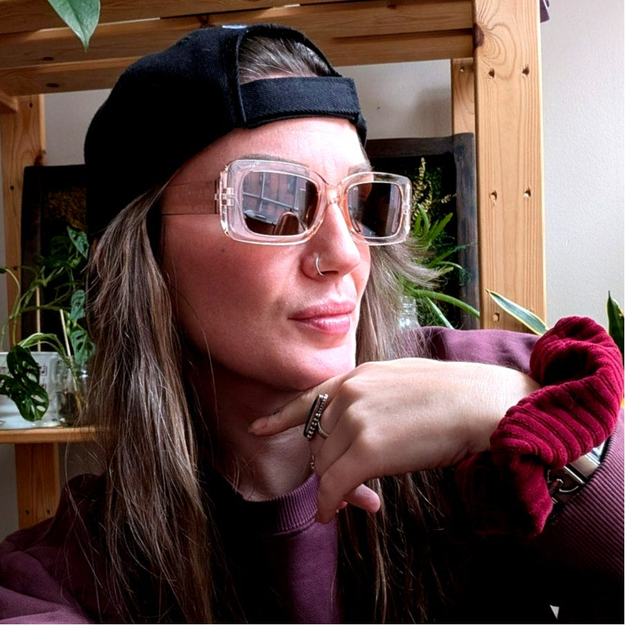 Y2K Funky Festival Retro 70s style Nirvana Sunglasses Black Chic Sunnies Shades