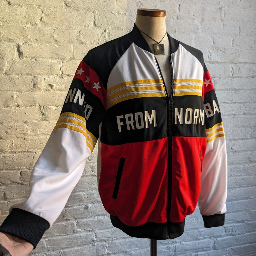 Adidas Track Jacket Rita Ora Stripes Preppy Streetwear Varsity Graphic Y2K Large
