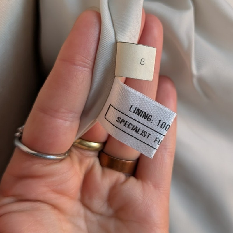 Vintage White Fluffy Fox Fur Coat Spotted Genuine Furry Mobwife Designer Jacket