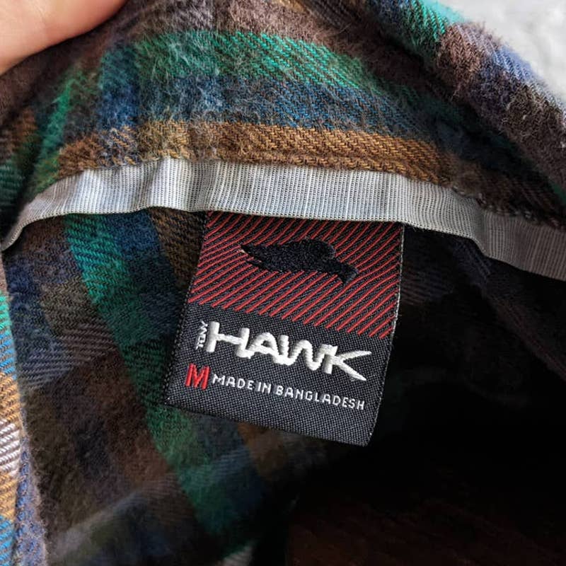 Y2K Oversize Boyfriend Plaid Flannel Skater Academia Grunge Earthy Forest Top