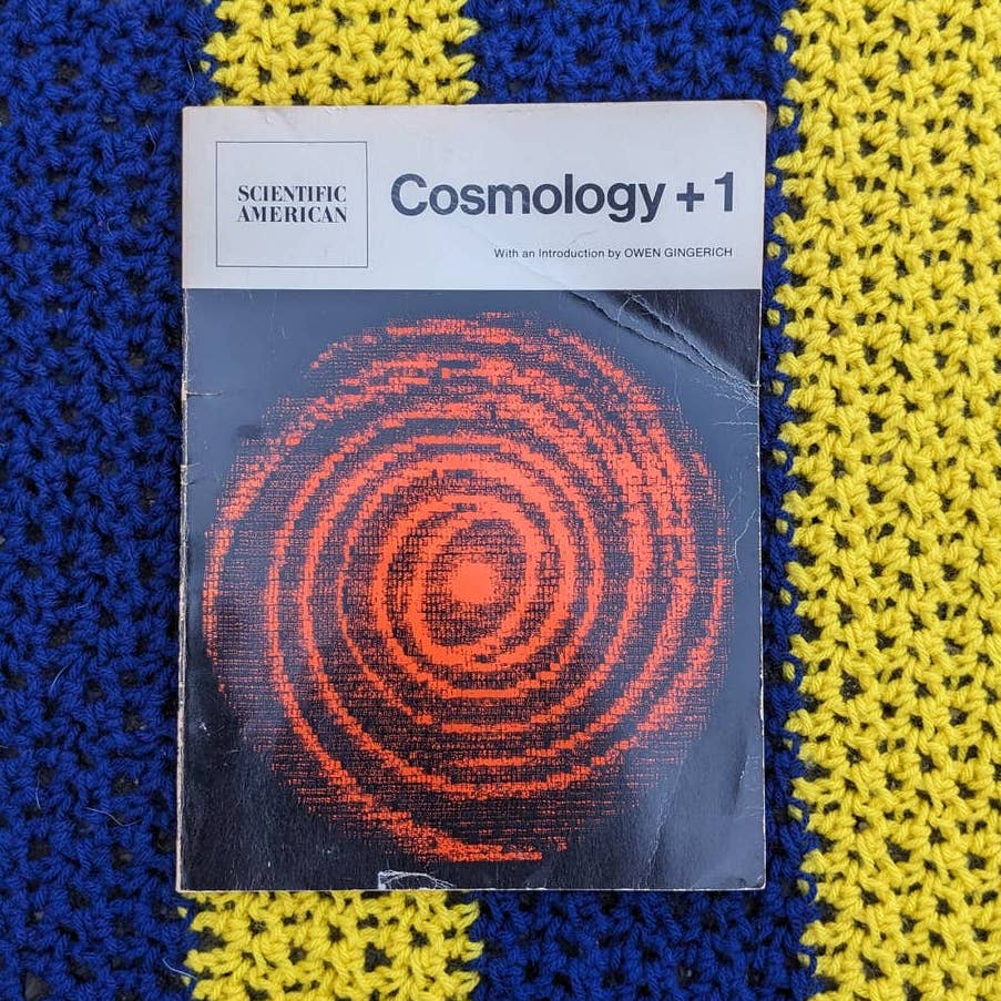 Vintage 70s Coffee Table Book Cosmology + 1: Readings from Scientific American