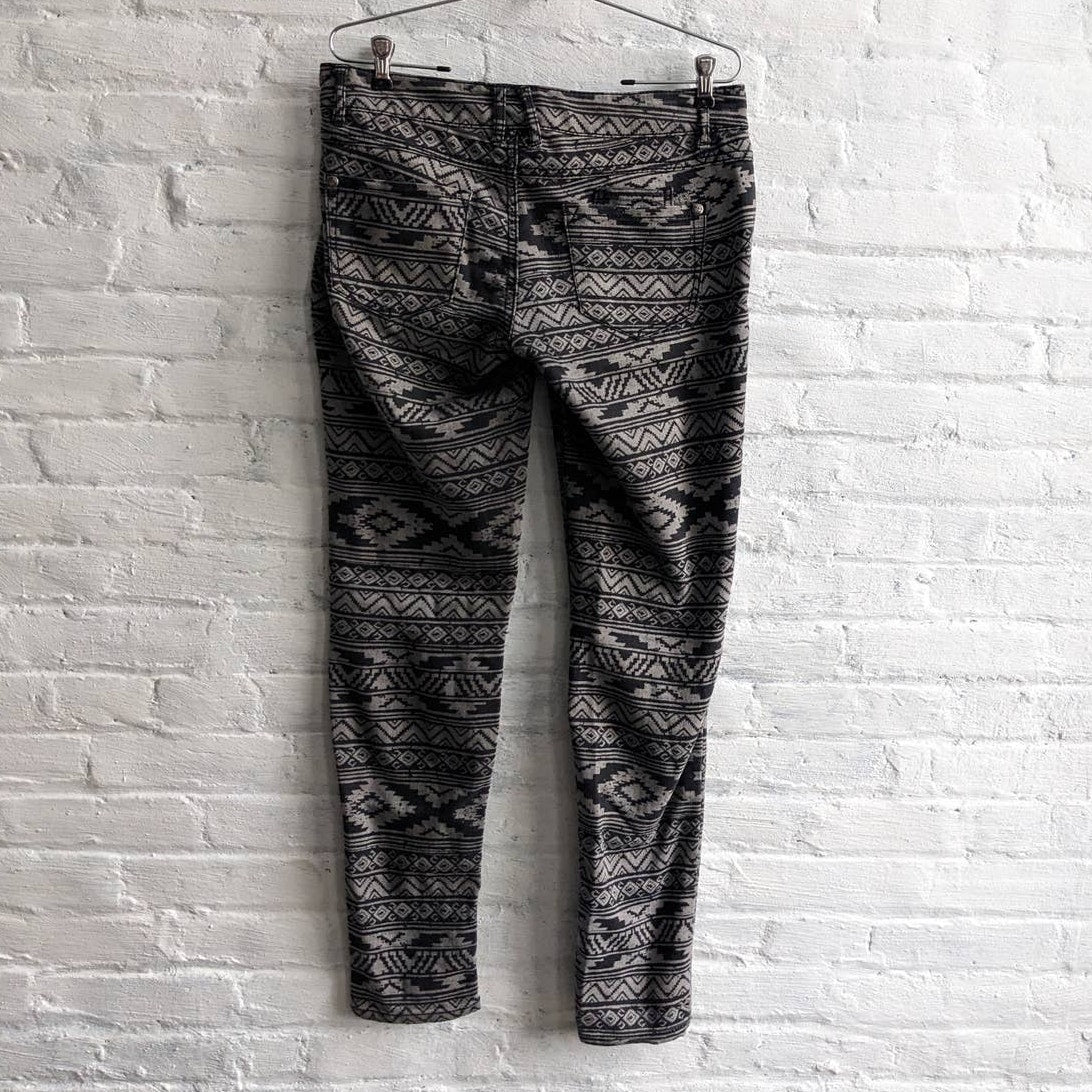 Y2K Grunge Dark Cowgirl Denim Minimalist Abstract Western Midrise Skinny Jeans