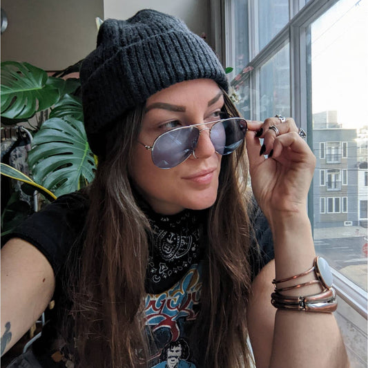 Vintage Minimalist Chunky Knit Faded Stormy Dark Grey Ribbed Grunge Beanie Hat