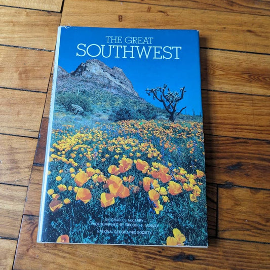 Vintage 80s The Great Southwest Book Western Retro Cowboy Coffee Table Book