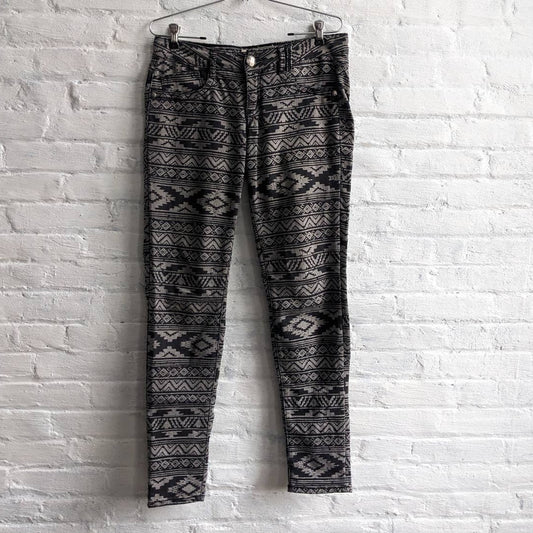 Y2K Grunge Dark Cowgirl Denim Minimalist Abstract Western Midrise Skinny Jeans
