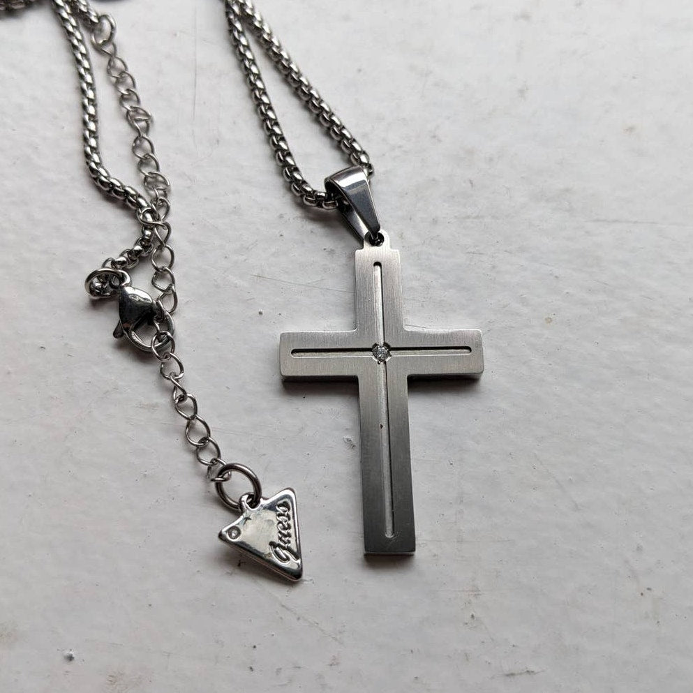 Vintage Grunge Cross Necklace Accessories Bundle Bling Boho Goth Fairy Jewelry