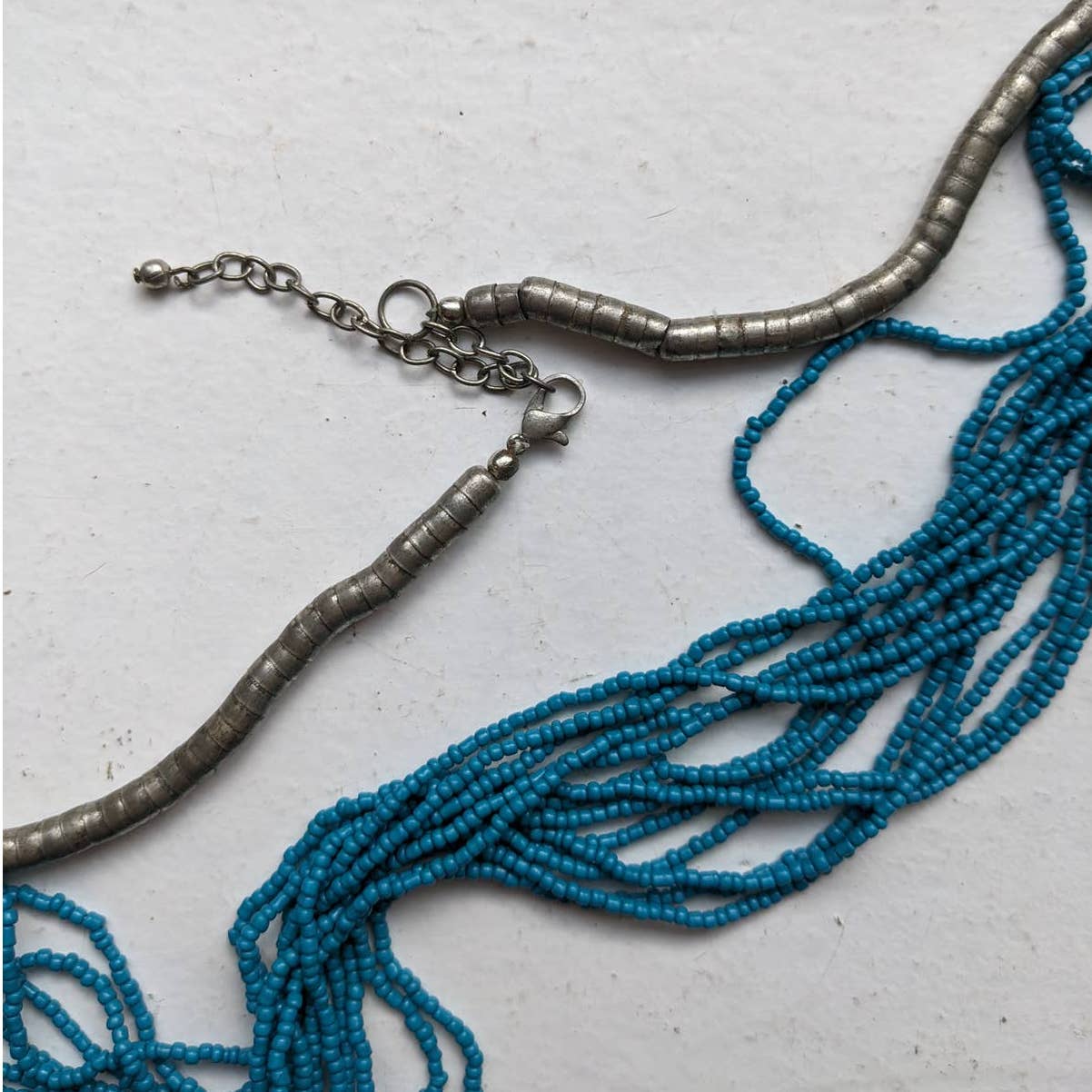 Vintage Southwest Turquoise Concho Necklace Silver Bolo Floral Americana Jewelry