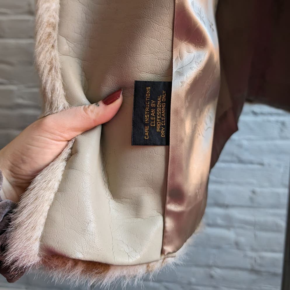 70s Vintage Patchwork Vegan Fur Coat Shaggy Retro Mob Wife Penny Lane Jacket