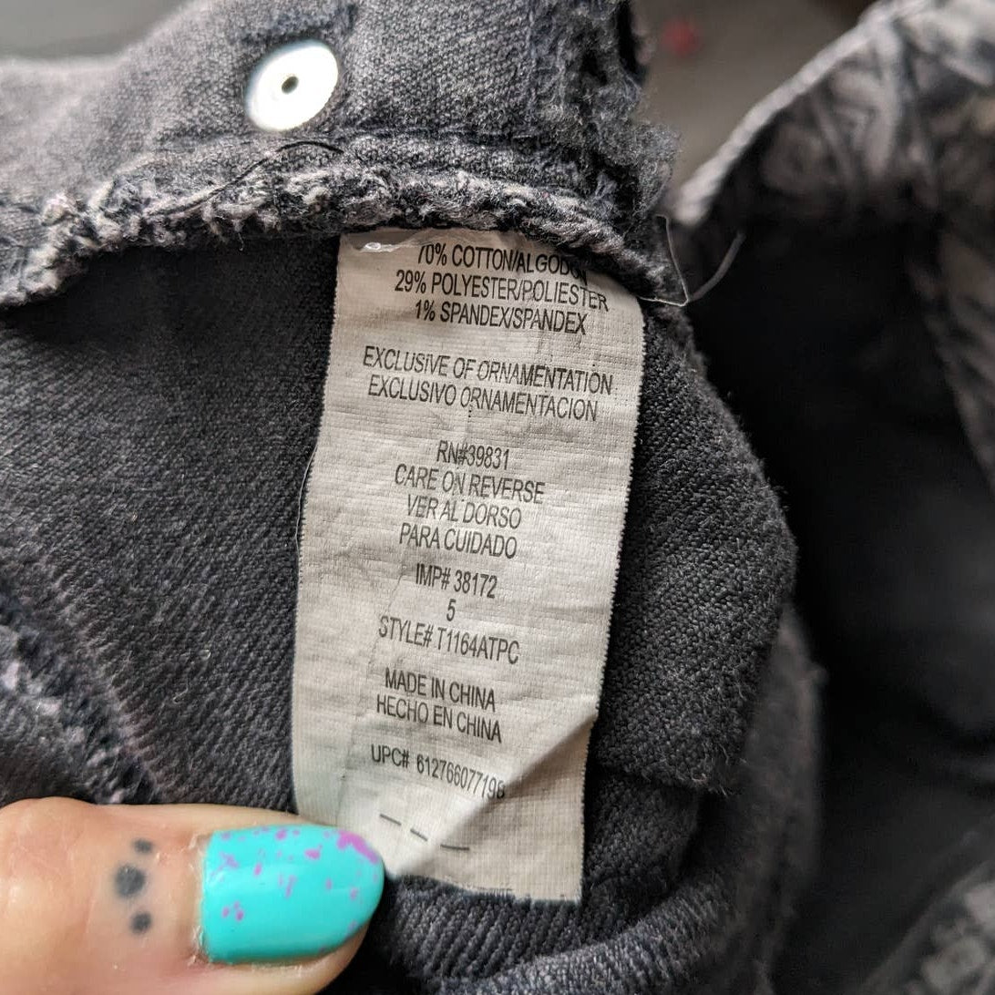 Y2K Grunge Dark Cowgirl Denim Minimalist Abstract Western Midrise Skinny Jeans