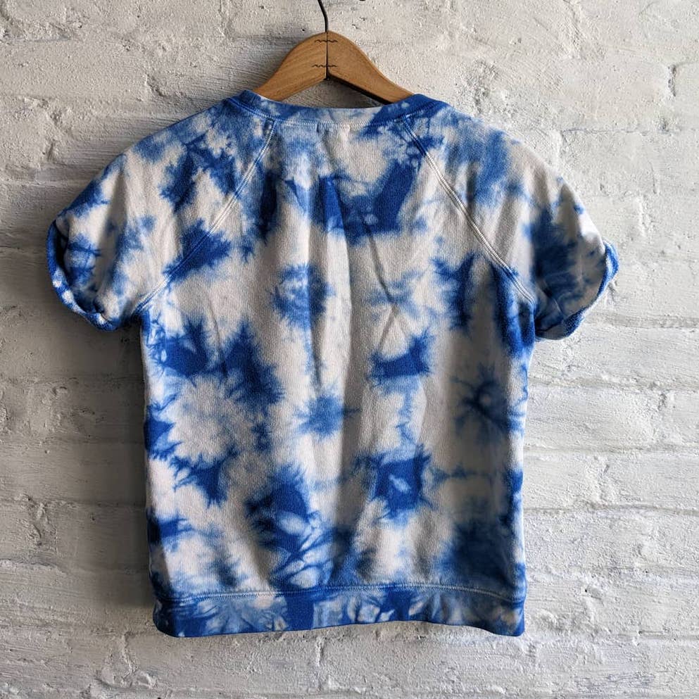 Y2K Vintage Juicy Couture Trippy Zebra Roses Cheetah Glitter Print Tie Dye Top