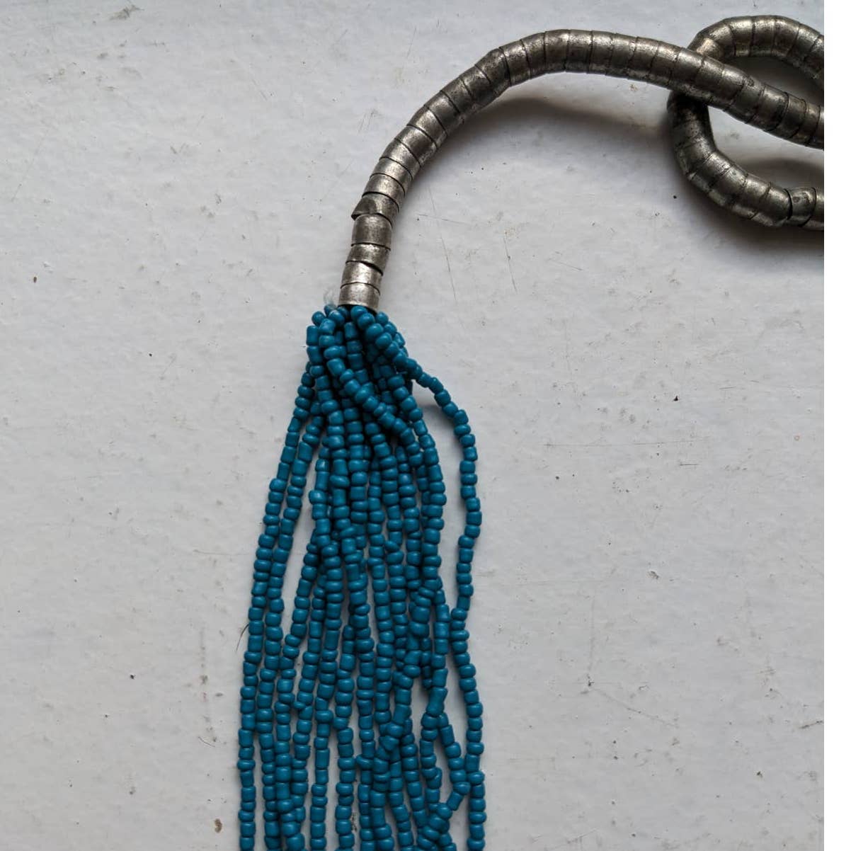 Vintage Southwest Turquoise Concho Necklace Silver Bolo Floral Americana Jewelry