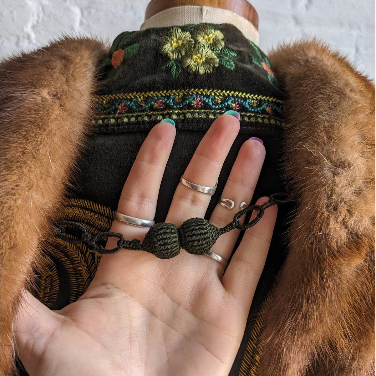 Vintage Mink Fur Stole Full Body Real Fur Shrug Luxury Scarf Shawl Furry Collar